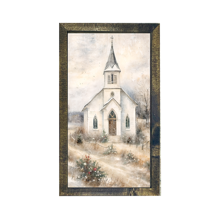 Winter Church 3 - Vertical Frame