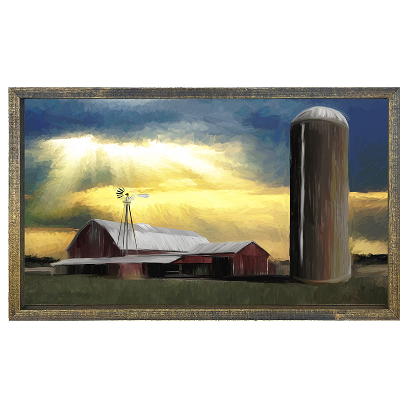 Sunset at the farm