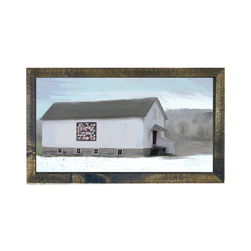 Barn- white quilted