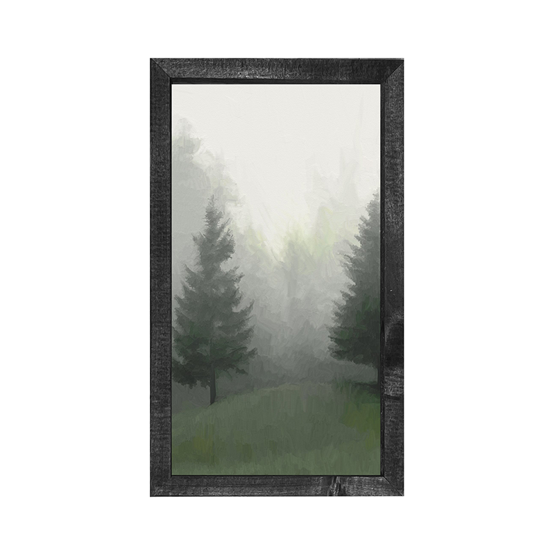 Fog in the forest vertical 1