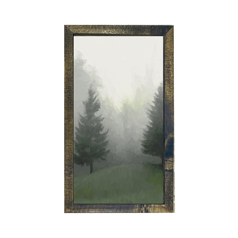 Fog in the forest vertical 1