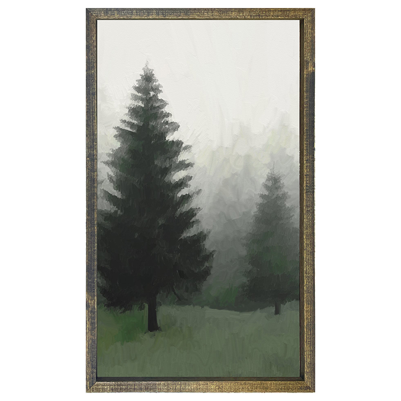 Fog in the forest vertical 2