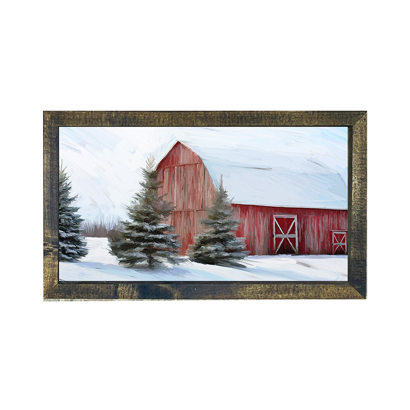 Barn with Trees Horizontal