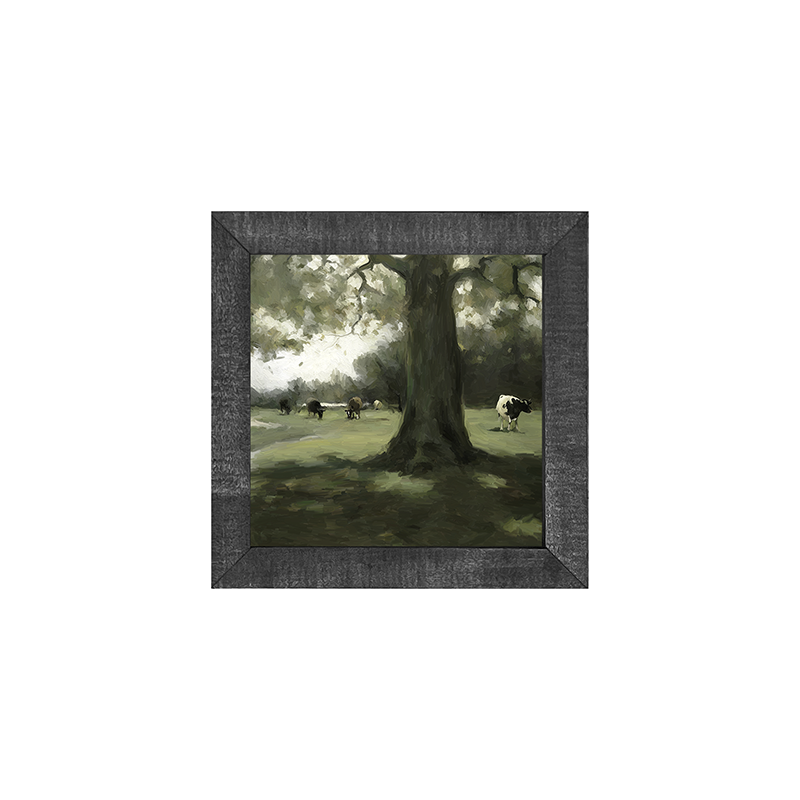 Tree with Holstein Cows