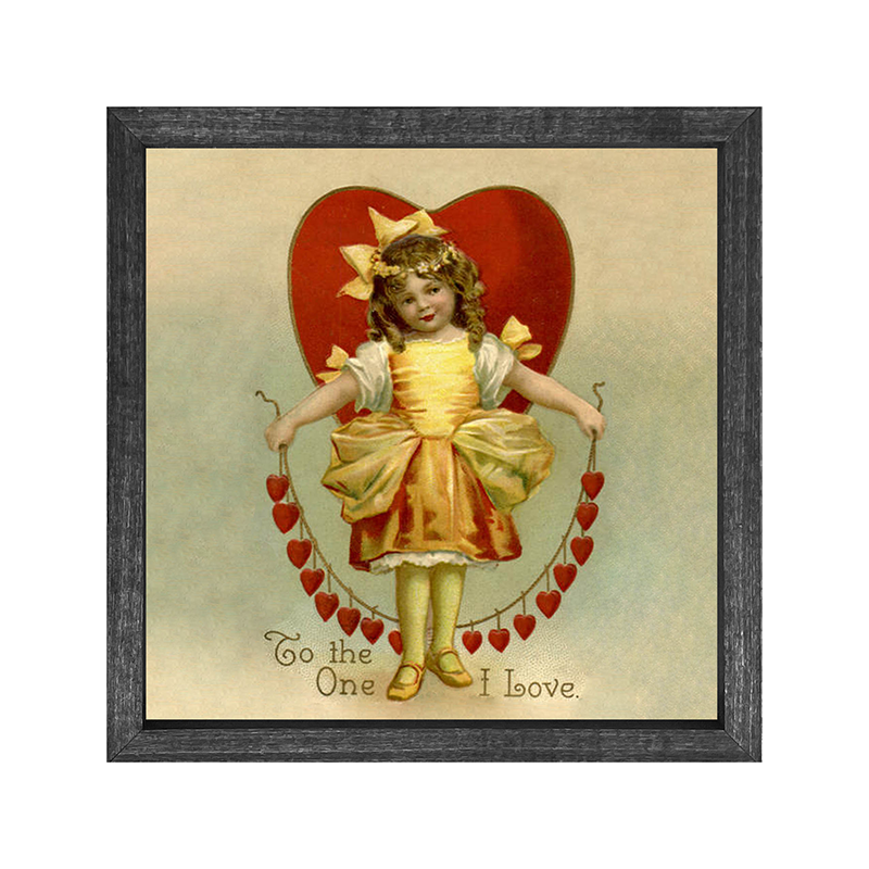 Girl with hearts