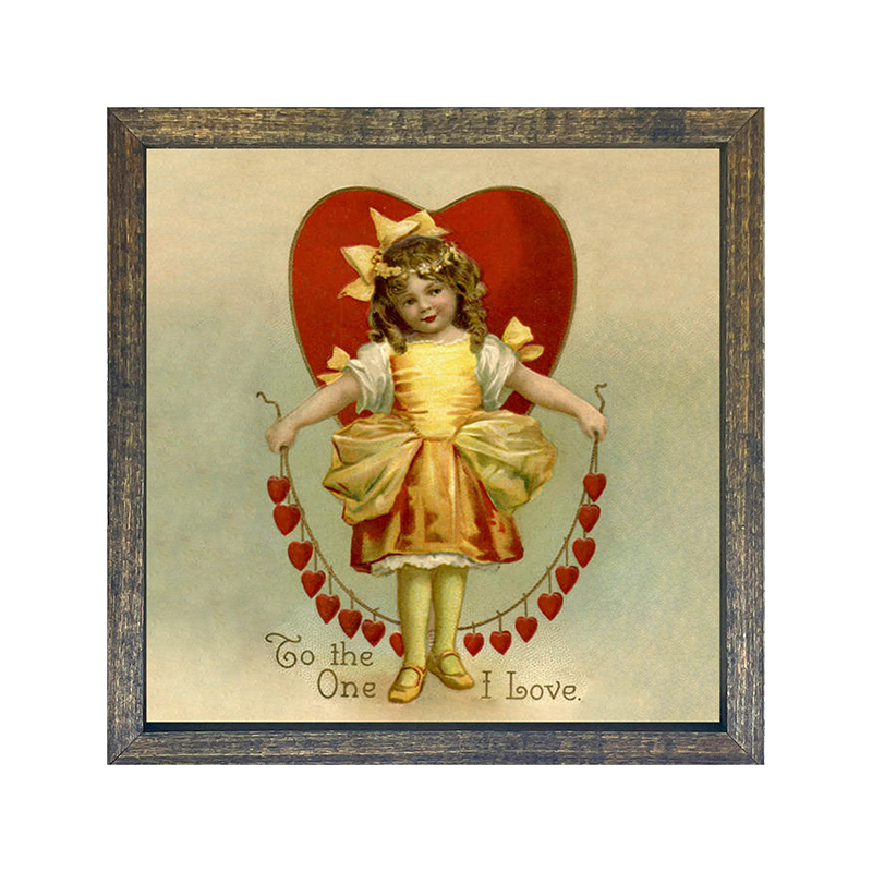 Girl with hearts