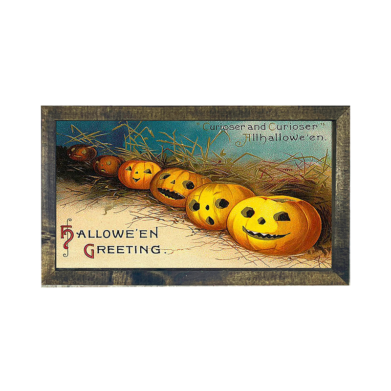 Halloween Greeting pumpkins