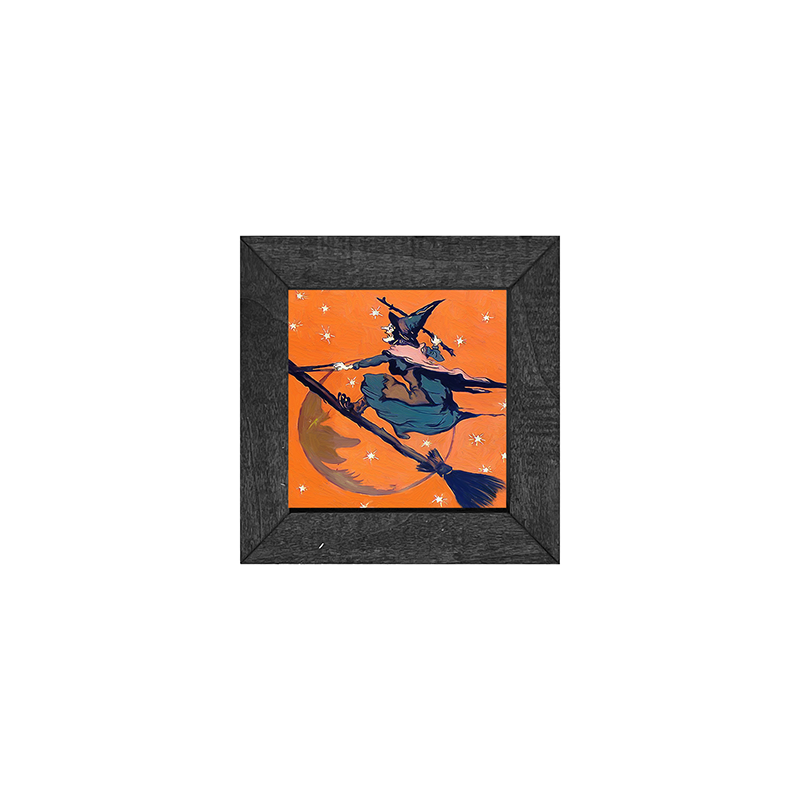 Witch on a broom