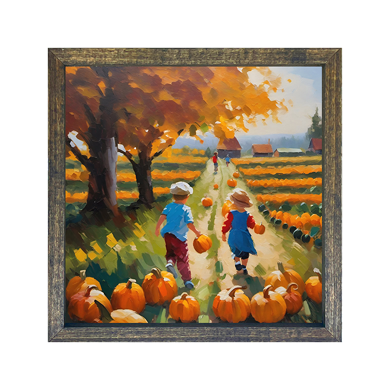 Kids Picking Their Pumpkins