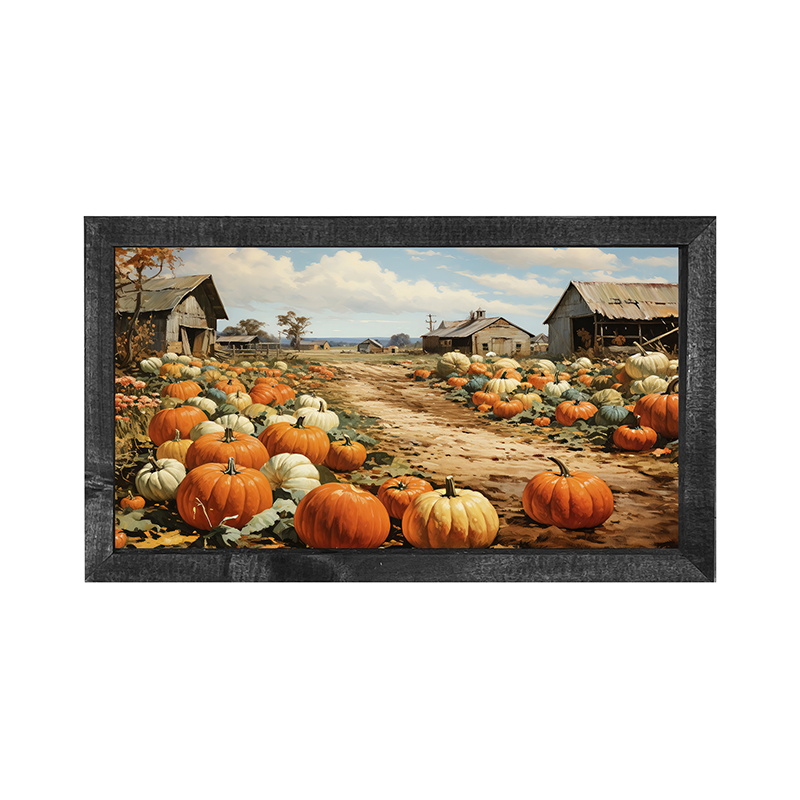 Field of Pumpkins - Horizontal Frame