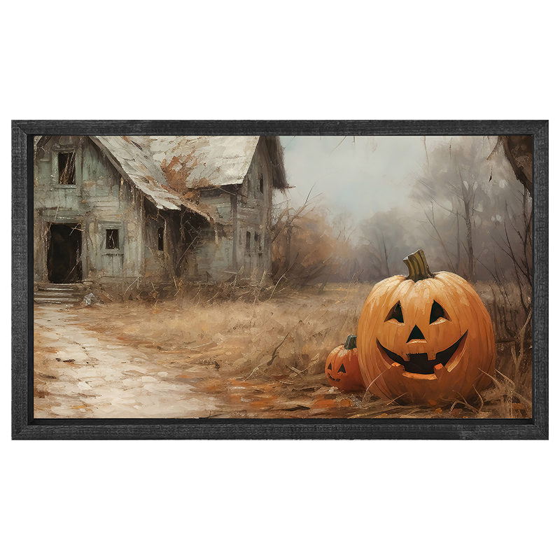 Abandoned house jackolanterns - Horizontal Frame