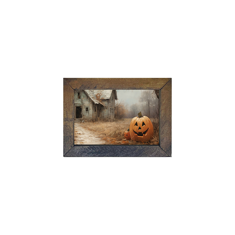 Abandoned house jackolanterns - Horizontal Frame