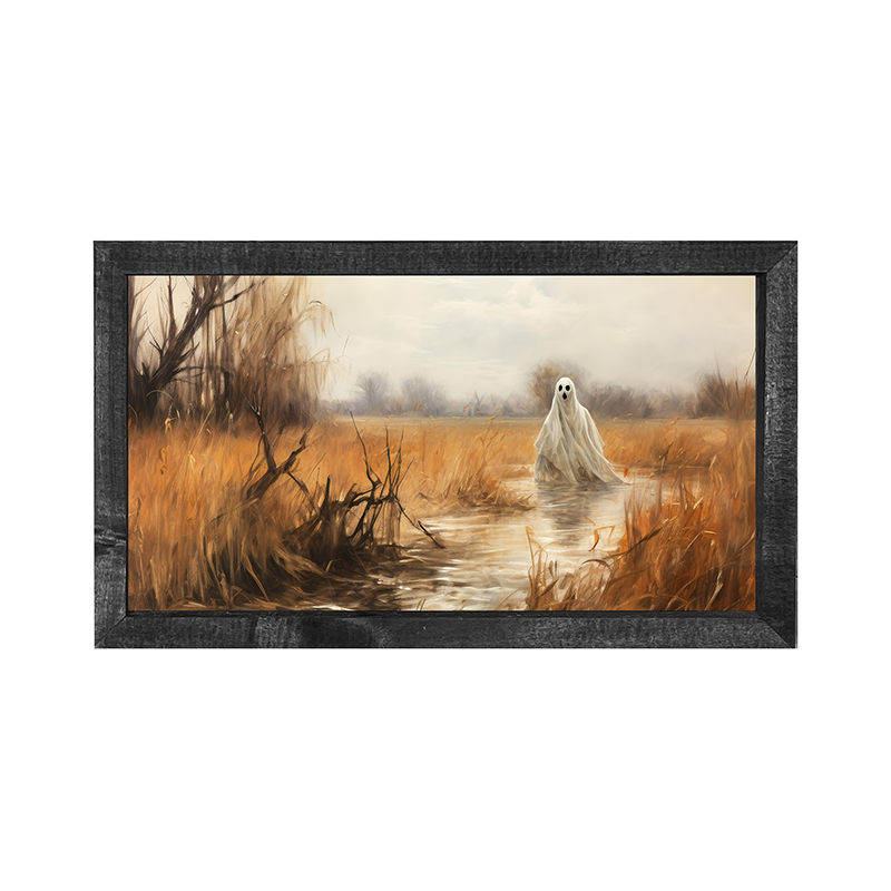 Ghost on a pathway - Horizontal Frame