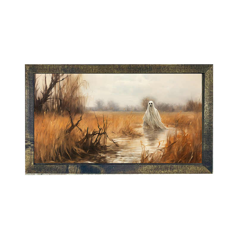 Ghost on a pathway - Horizontal Frame