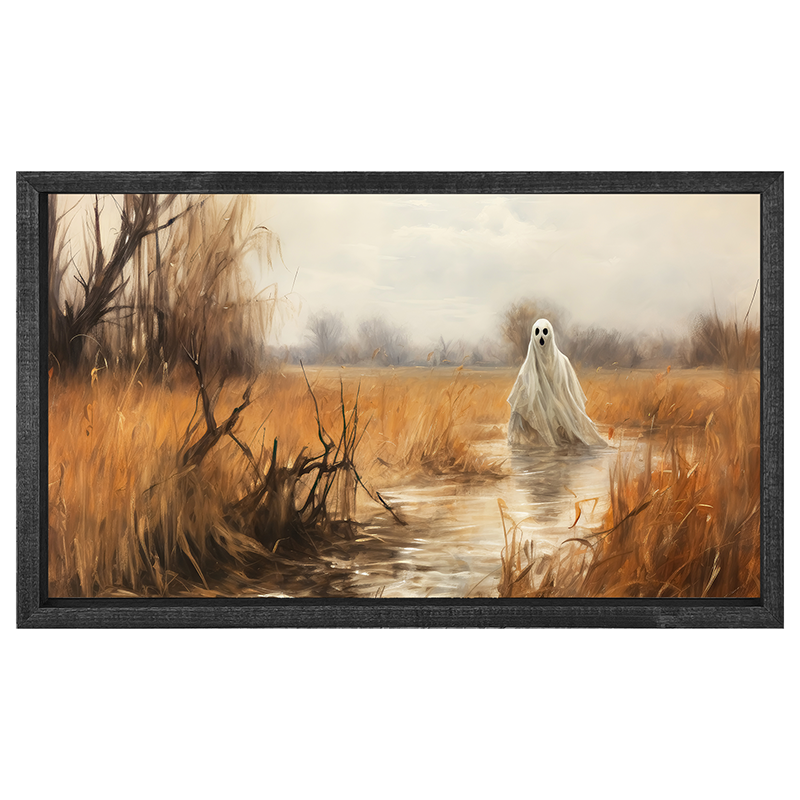 Ghost on a pathway - Horizontal Frame