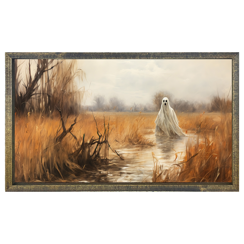 Ghost on a pathway - Horizontal Frame