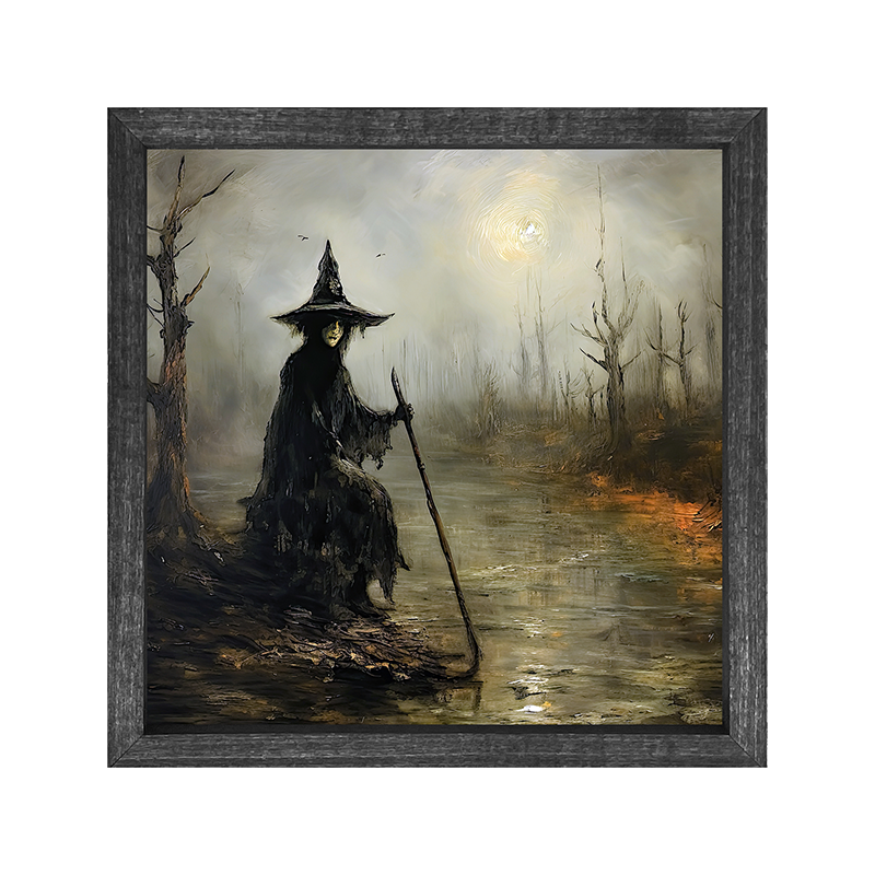 Witch on a path