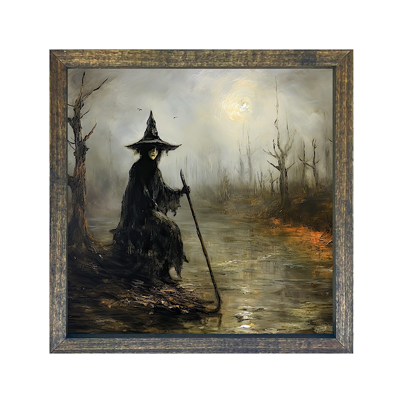 Witch on a path