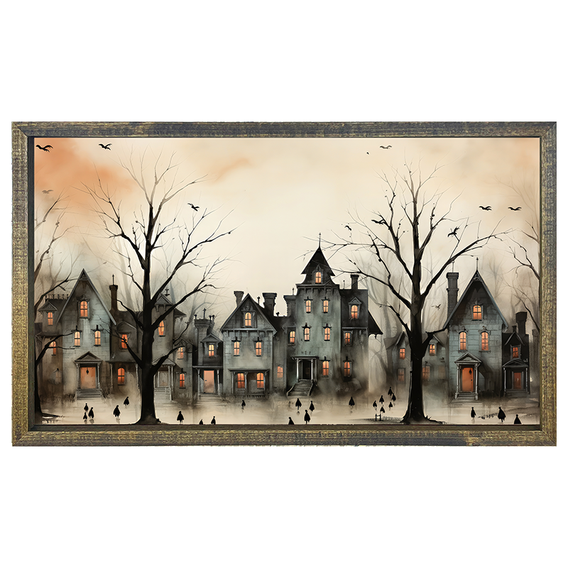 Spooky village - Vertical Frame