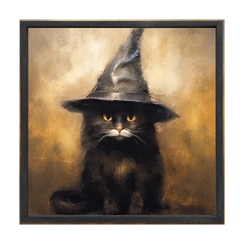 Cat with Witch hat