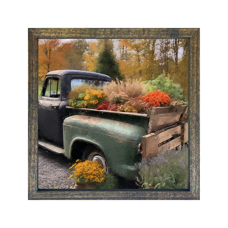 Green and Black Truck