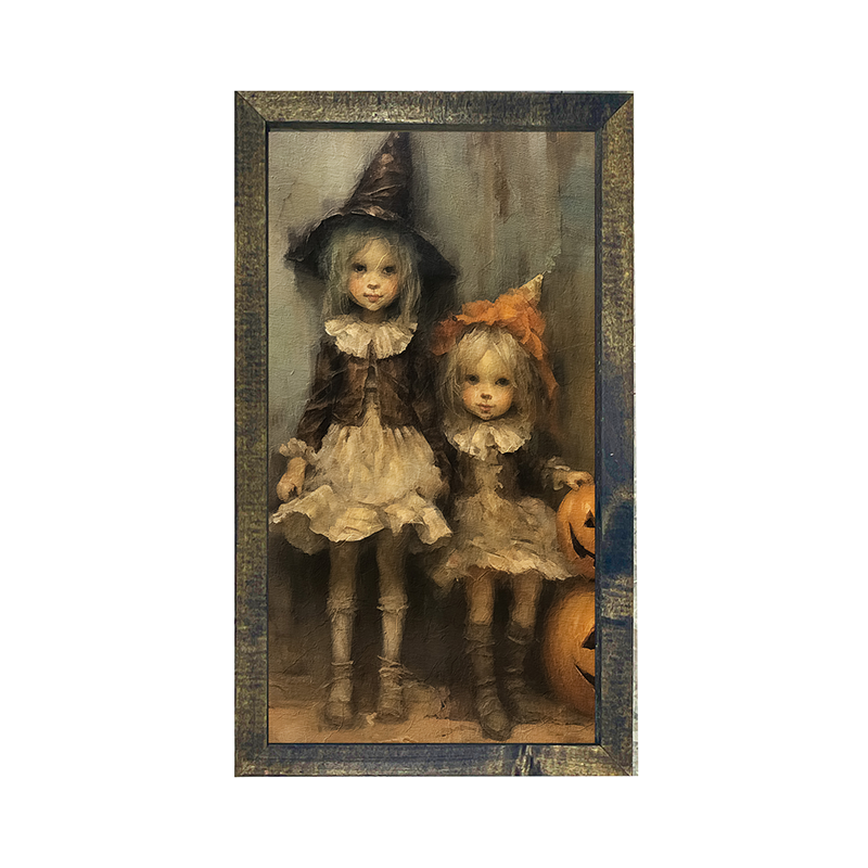 Witchy Duo - Vertical Frame