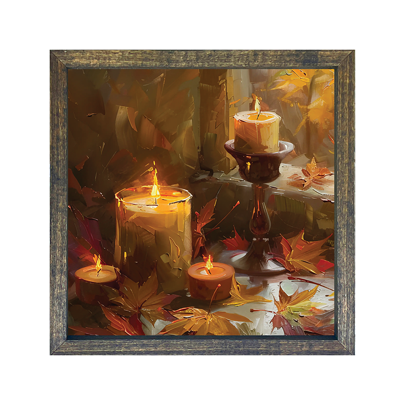 Candles and Leaves