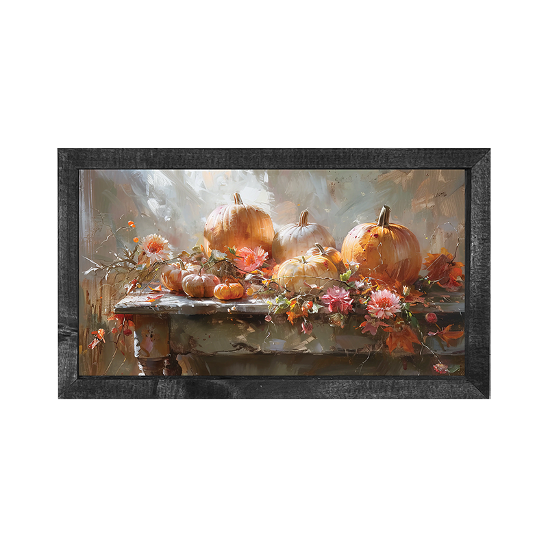 Farm Table Pumpkins - Horizontal Frame