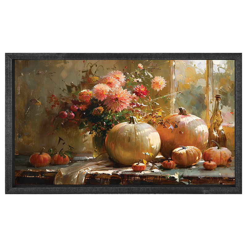 Farm Window Pumpkins - Horizontal Frame