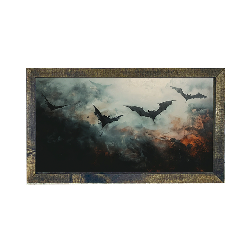 Bats in the moonlight - Horizontal Frame