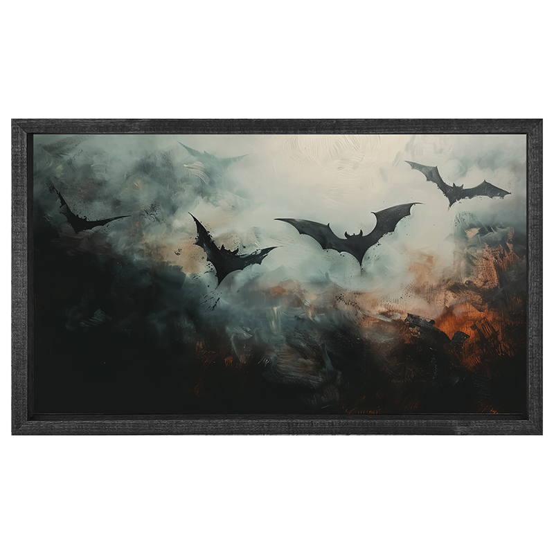Bats in the moonlight - Horizontal Frame