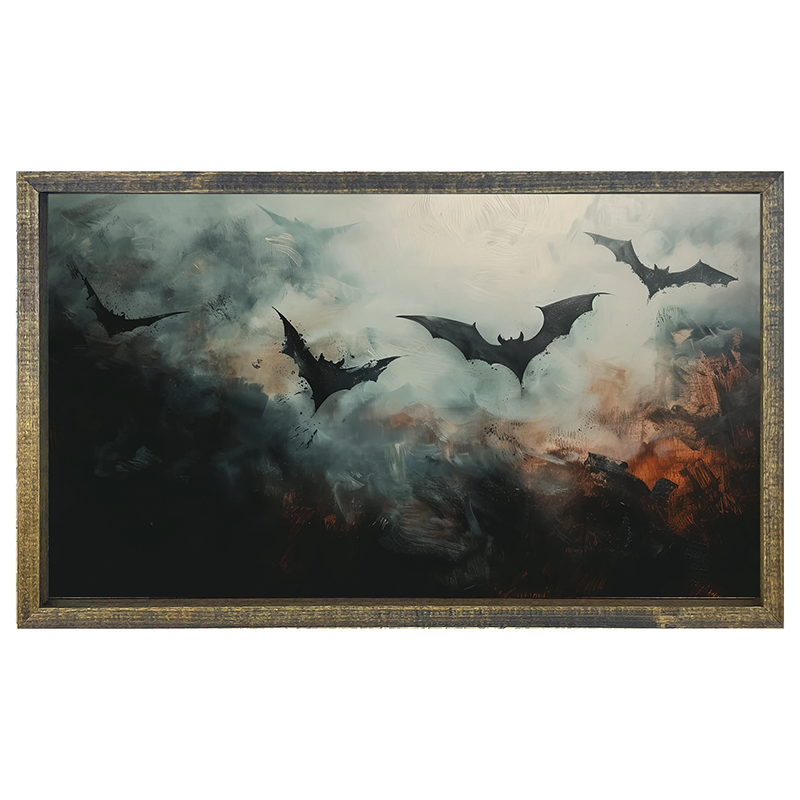Bats in the moonlight - Horizontal Frame