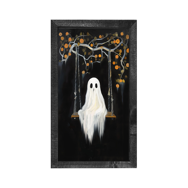 Ghost on a swing - Vertical Frame