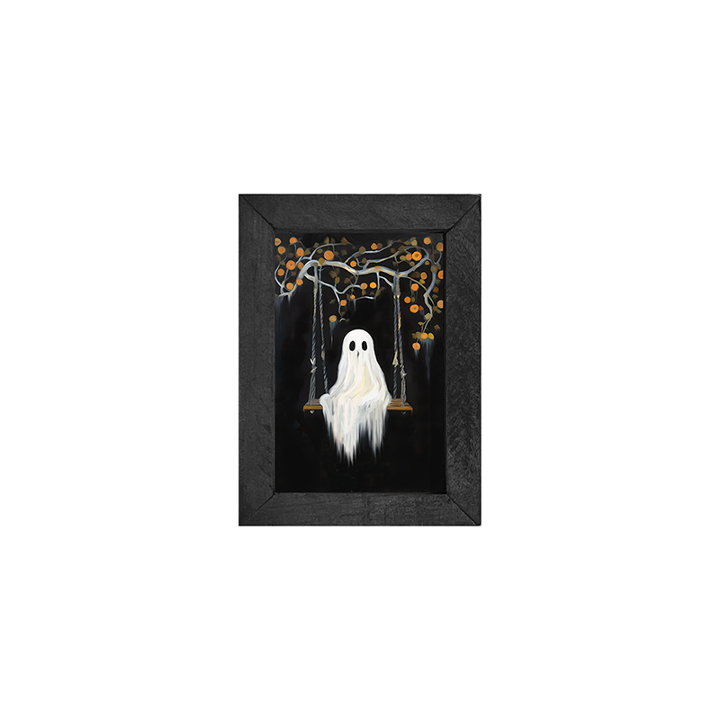 Ghost on a swing - Vertical Frame