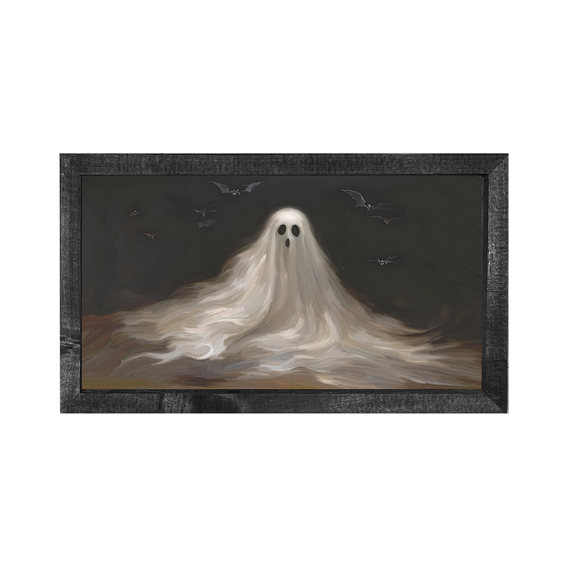 Ghost with Bats - Horizontal Frame