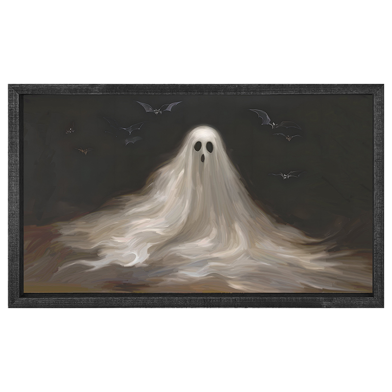 Ghost with Bats - Horizontal Frame