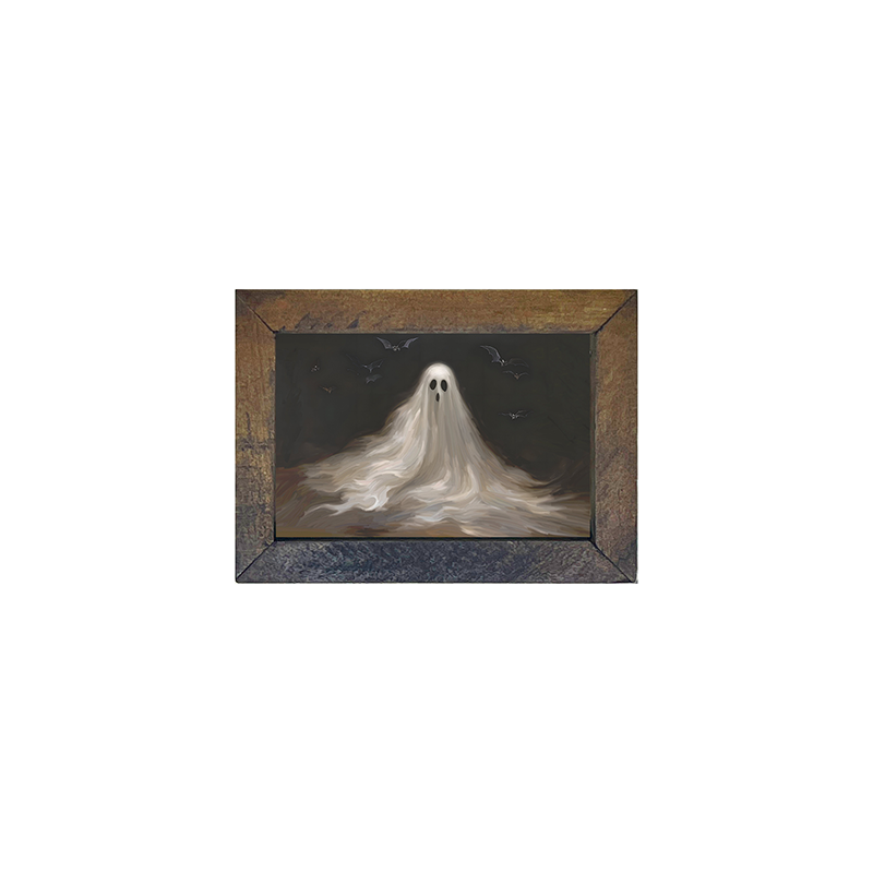 Ghost with Bats - Horizontal Frame