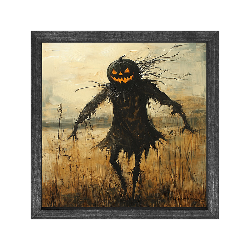 Scary Scarecrow in Field
