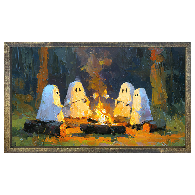 Ghosts Roasting Marshmallows - Horizontal Frame