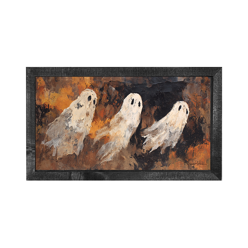 Three Ghosts Flying - Horizontal Frame