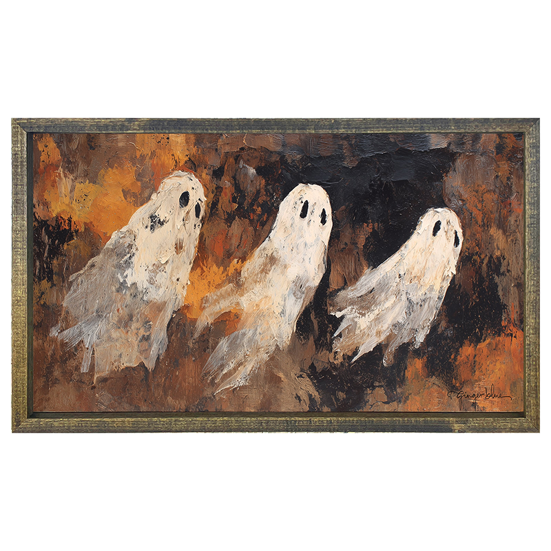 Three Ghosts Flying - Horizontal Frame