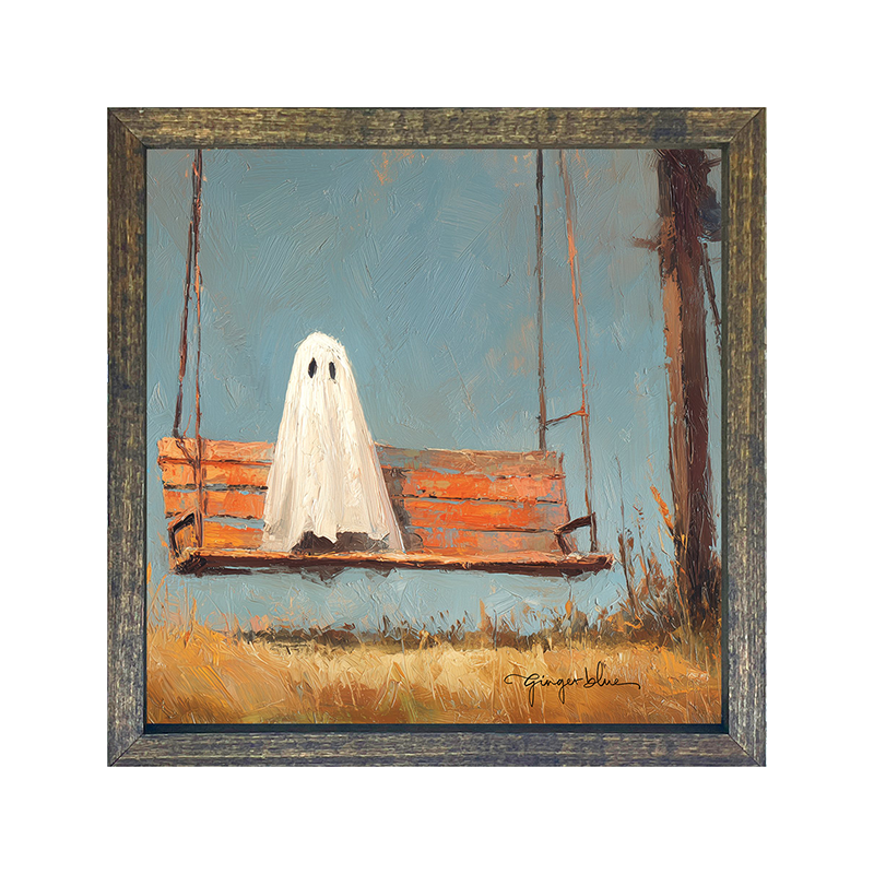 Ghost Sitting on Swing