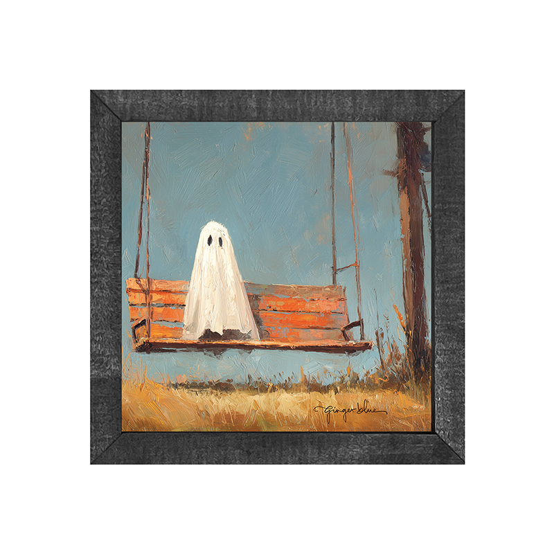 Ghost Sitting on Swing