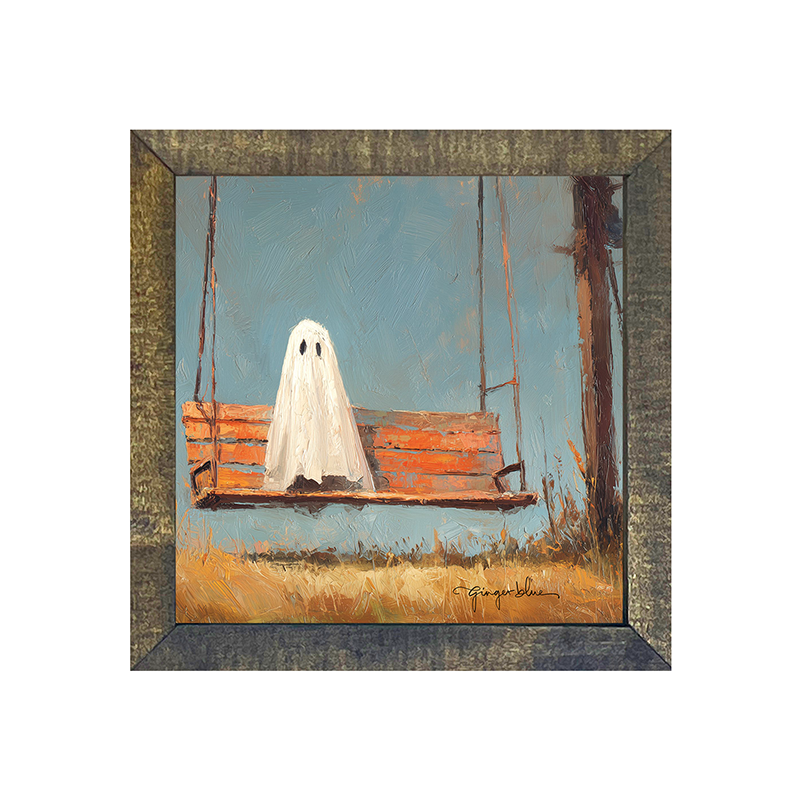 Ghost Sitting on Swing