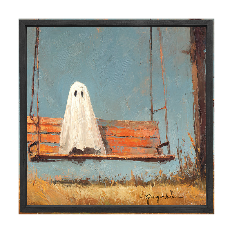 Ghost Sitting on Swing