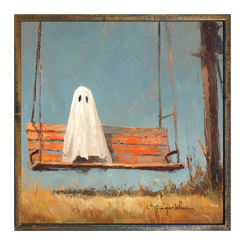 Ghost Sitting on Swing