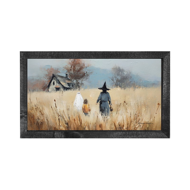 Trick or Treating in the Country - Horizontal Frame