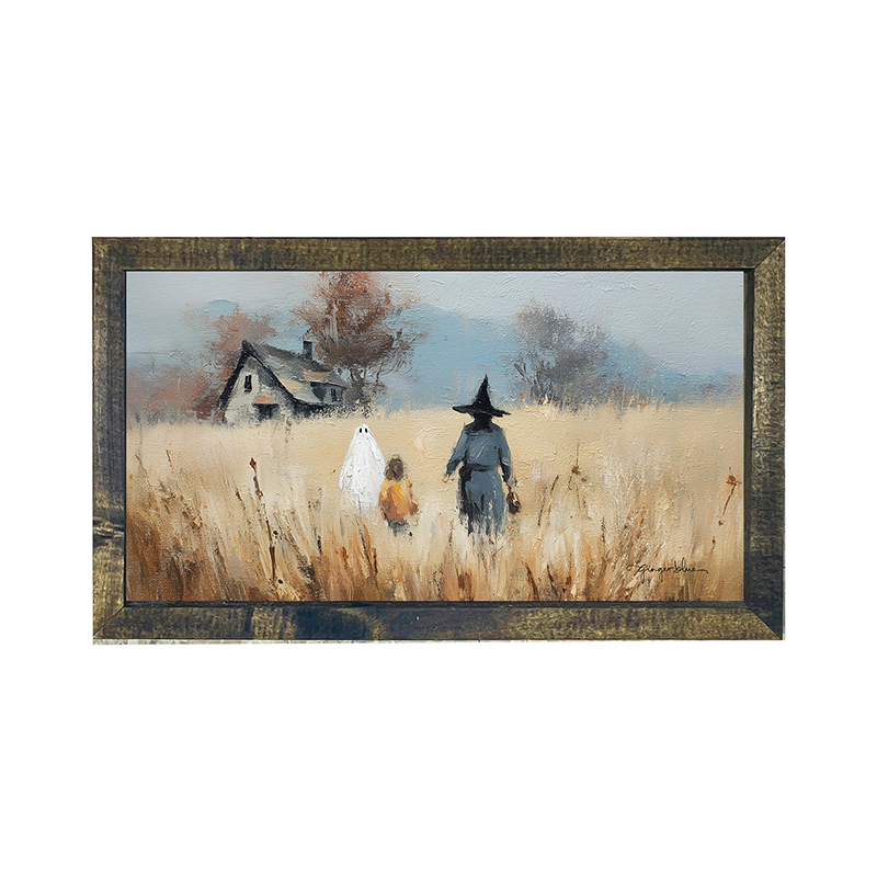Trick or Treating in the Country - Horizontal Frame