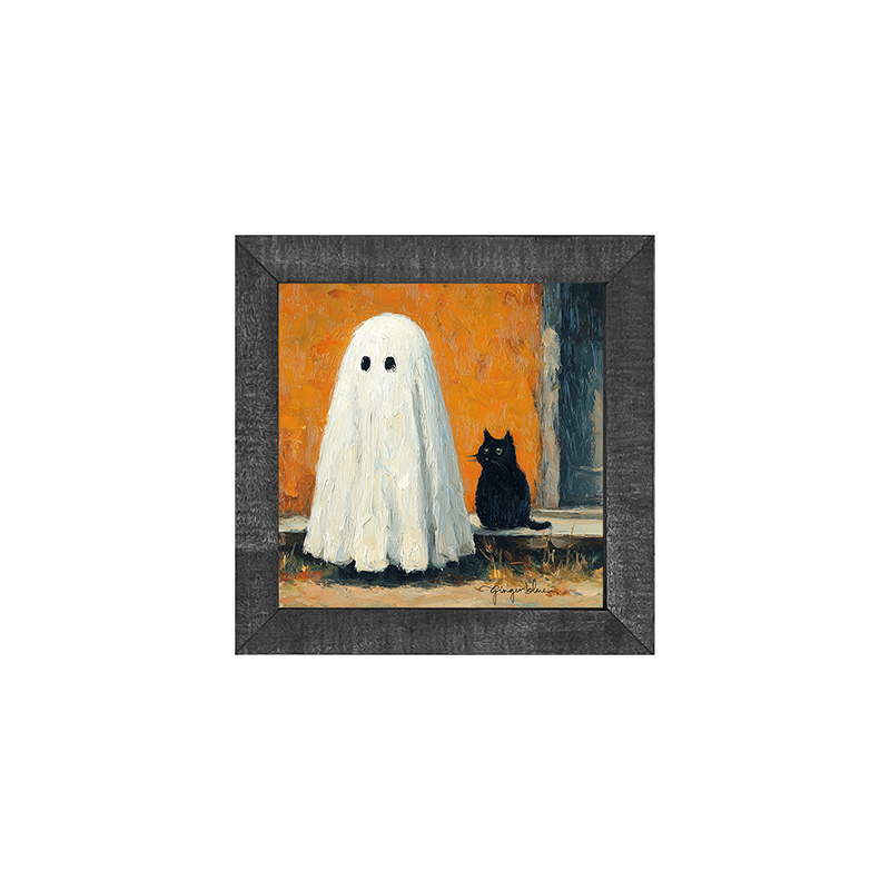 Ghost with Black Cat