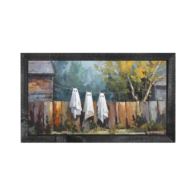 Ghost Costumes Drying - Horizontal Frame